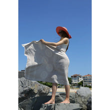 Load image into Gallery viewer, Mandala Beige Sand Resistant Turkish Beach Towel, Shawl
