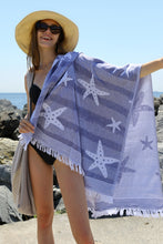 Load image into Gallery viewer, Sea Star Turkish Towel, Baby Blanket
