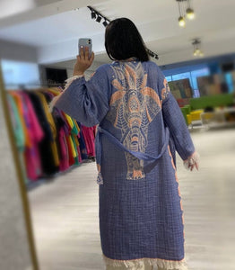 Elephant Robe, Kimono, Lounge Wear, Beach Wear
