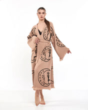 Load image into Gallery viewer, Moon Kimono Robe, Lounge Wear, Dressing Gown,
