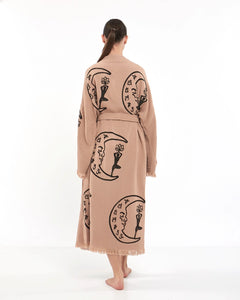 Moon Kimono Robe, Lounge Wear, Dressing Gown,