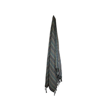 Load image into Gallery viewer, Colored Stripes Handwoven Turkish Towel, Throw, Shawl
