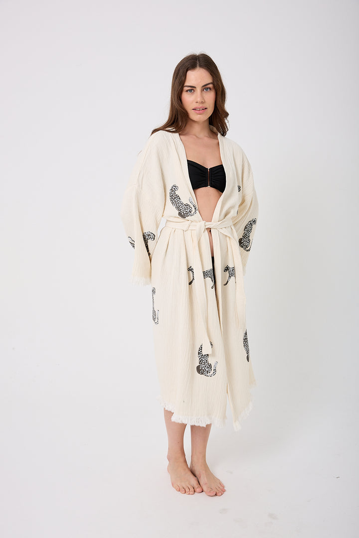 Kimono de pantera - Color natural