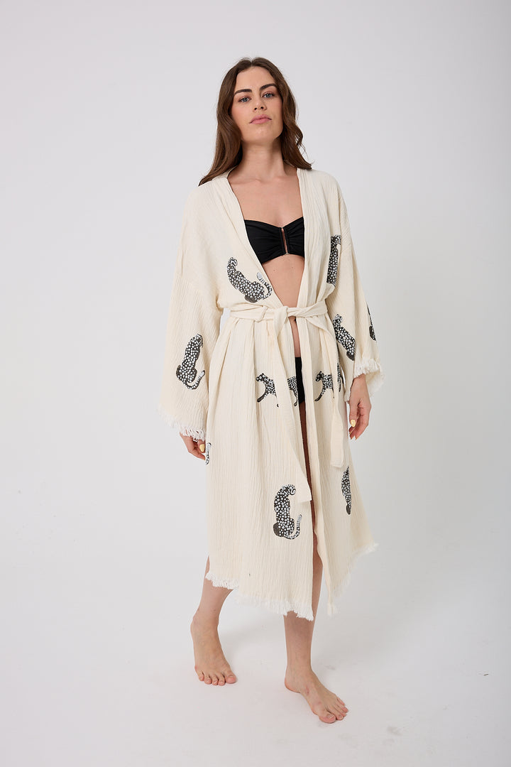 Kimono de pantera - Color natural