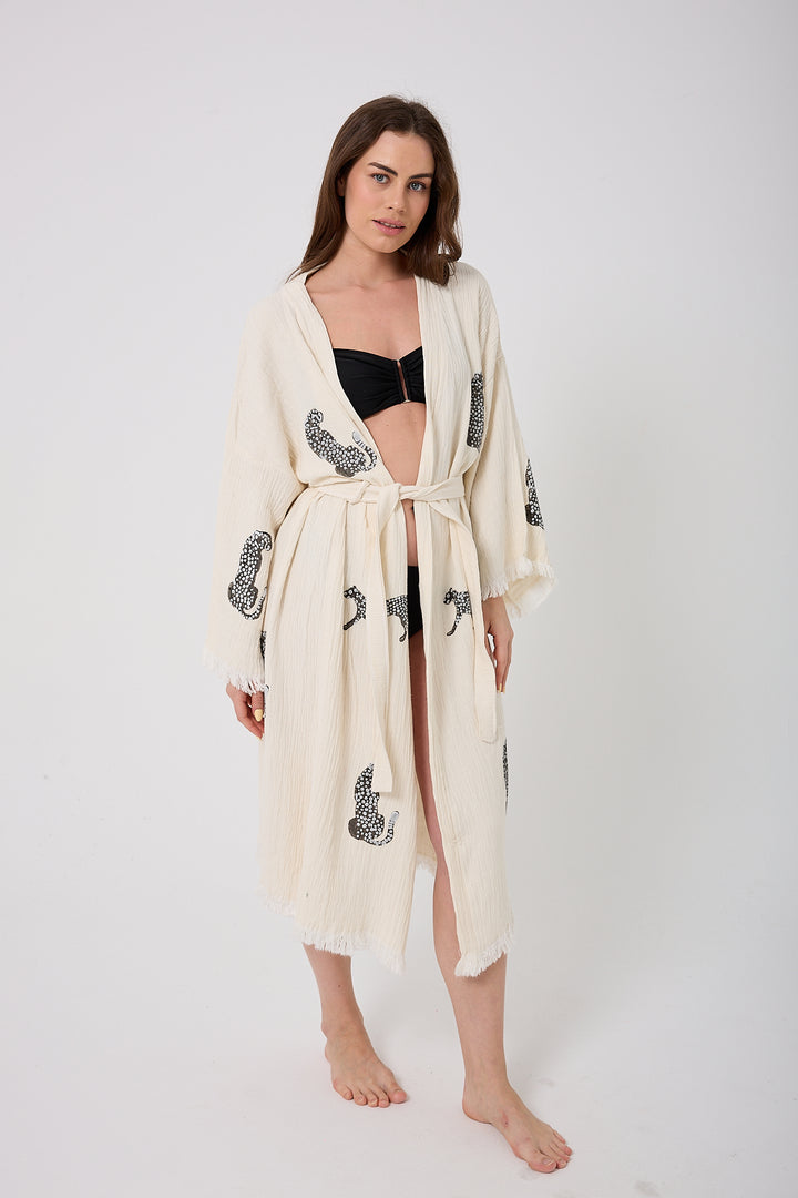 Kimono de pantera - Color natural