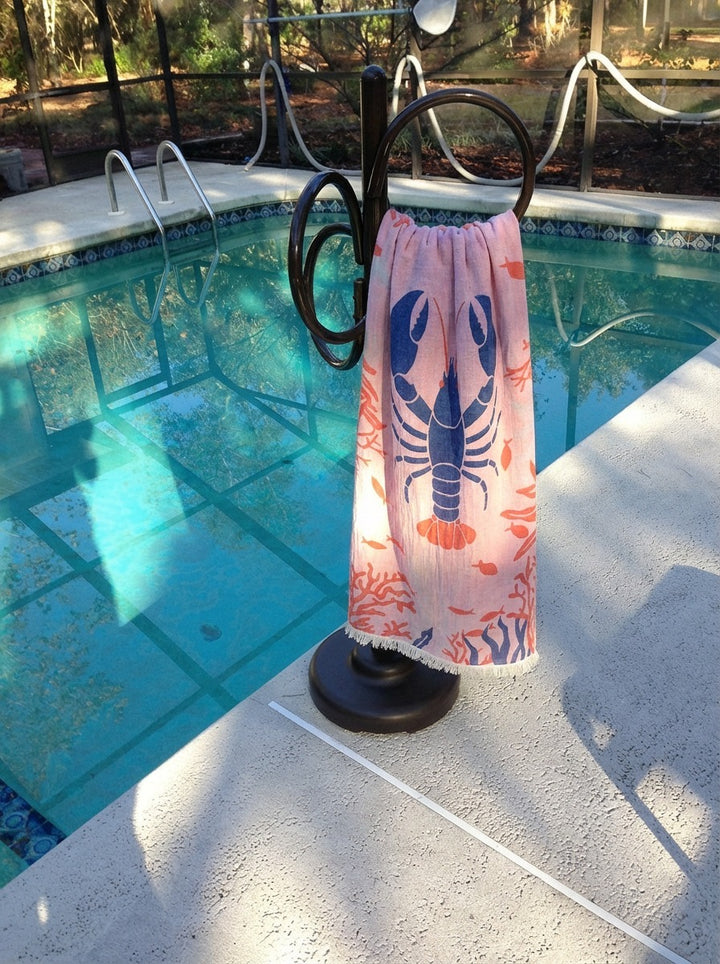 Lobster Turkish Towel – Quick Drying Beach Towel