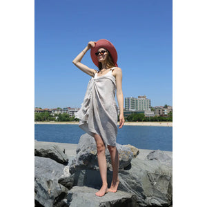 Mandala Beige Sand Resistant Turkish Beach Towel, Shawl