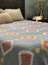 Load image into Gallery viewer, Native Crinkled Muslin Bed Blanket Queen/King
