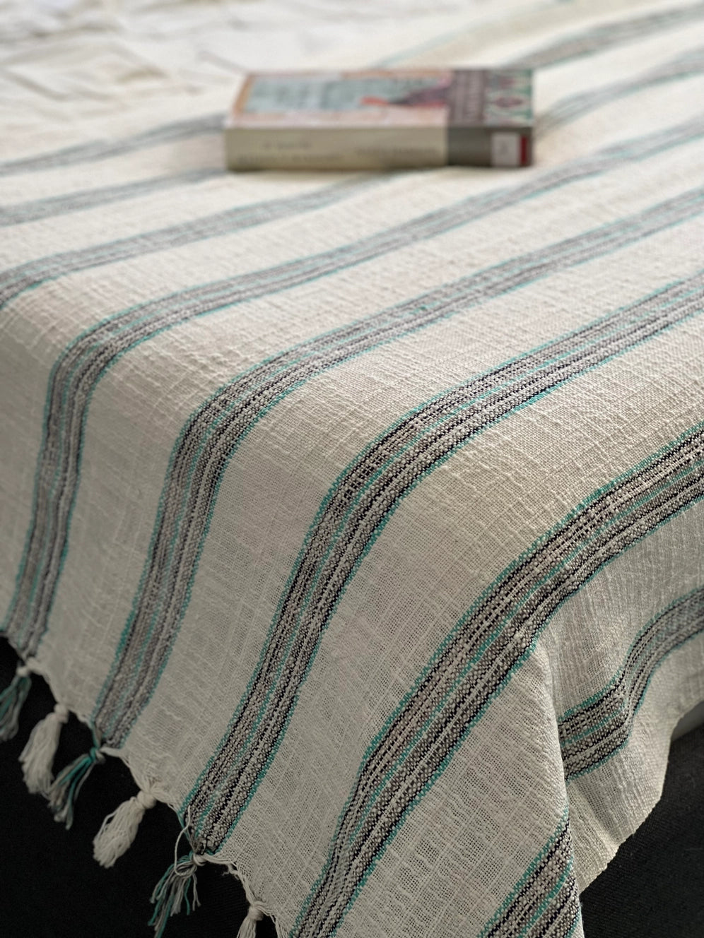 Defne Handwoven Turkish Towel, Throw, Shawl