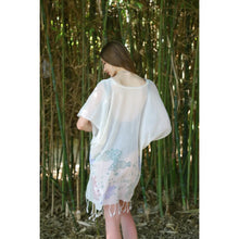 Cargar imagen en el visor de la galería, Cobertor de playa con estampado de bloques de mano, camisa (multicolor)
