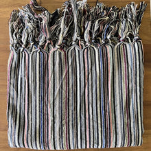Load image into Gallery viewer, Colored Stripes Handwoven Turkish Towel, Throw, Shawl
