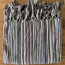 Load image into Gallery viewer, Colored Stripes Handwoven Turkish Towel, Throw, Shawl
