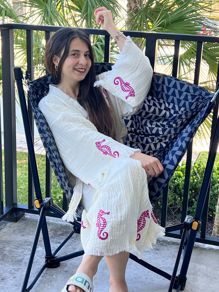 Seahorse Kimono Robe
