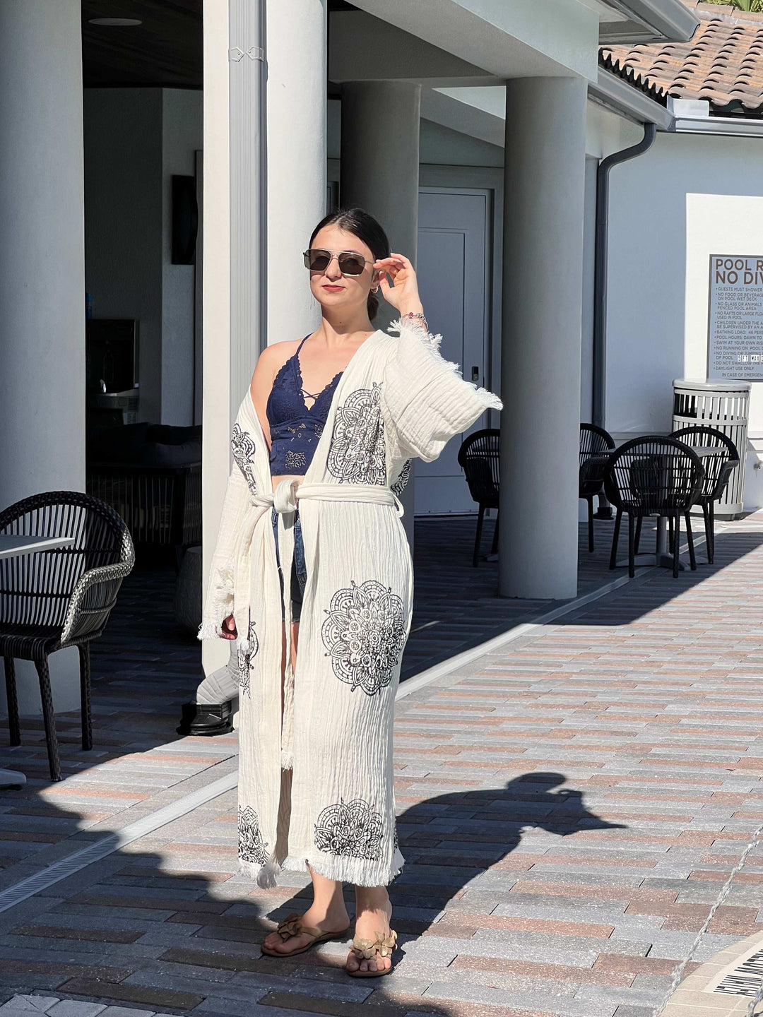 Mandala Kimono Robe
