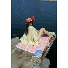 Load image into Gallery viewer, Leaf Sand Resistant Turkish Beach Towel, Throw, Shawl

