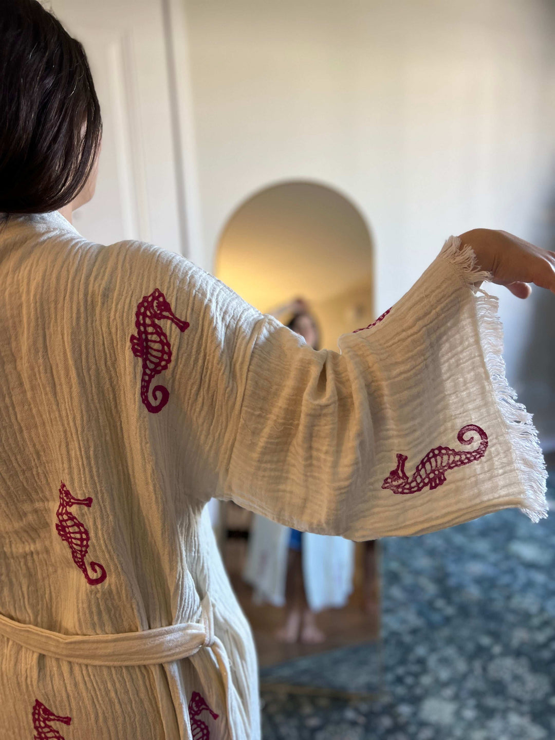 Seahorse Kimono Robe