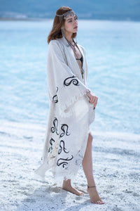 Marrakesh Kimono Robe, Loungewear, Dressing Gown, Festival Boho Kimono
