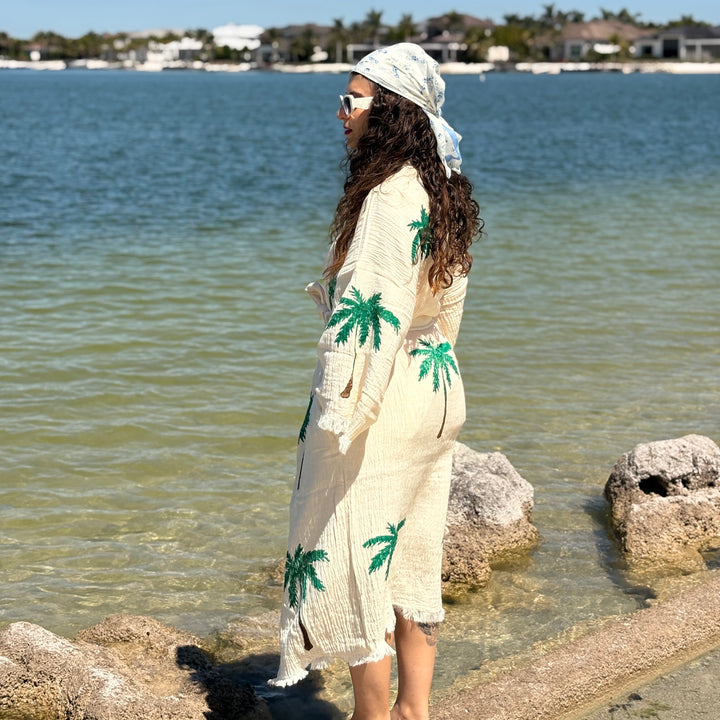 XL Palm Kimono Robe