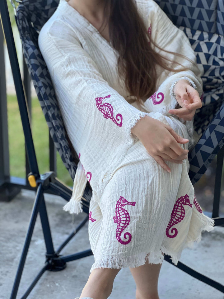 Seahorse Kimono Robe