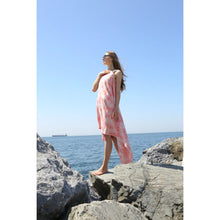 Load image into Gallery viewer, Leaf Red Sand Resistant Turkish Beach Towel, Throw, Shawl
