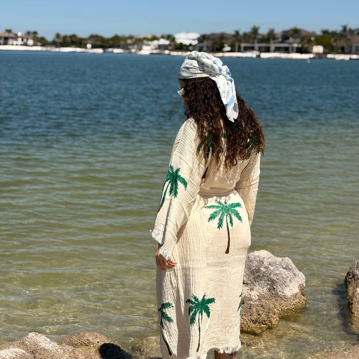 XL Palm Kimono Robe
