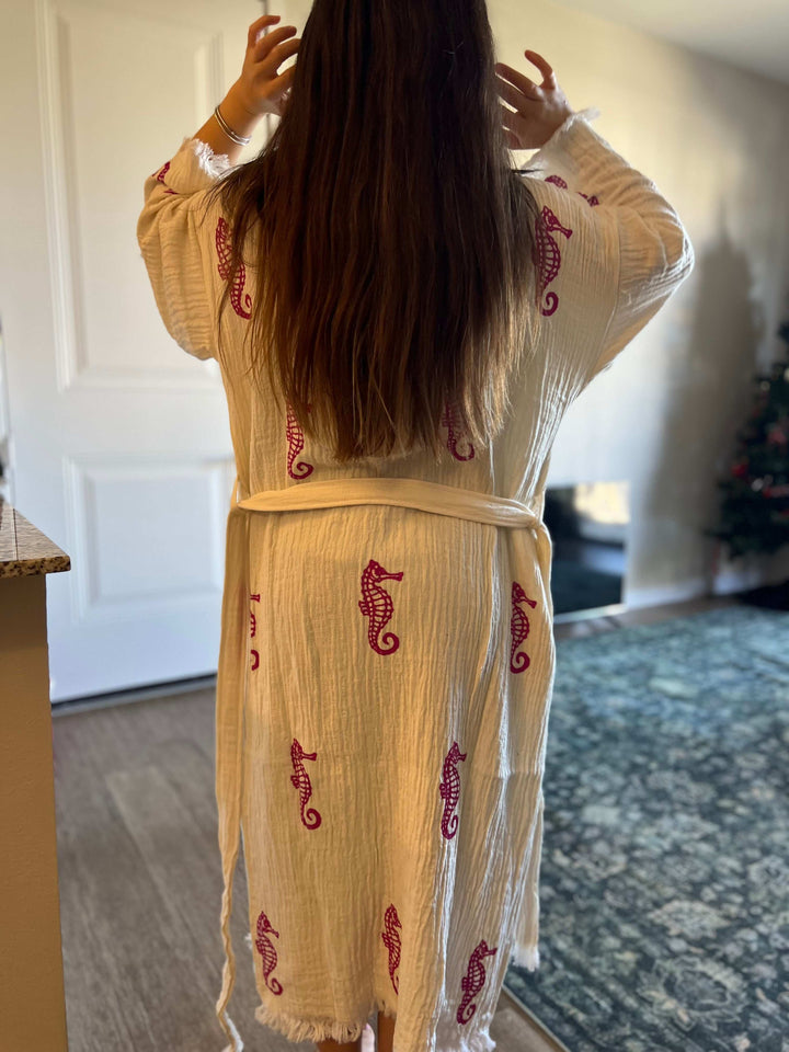 Seahorse Kimono Robe