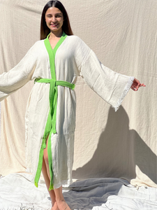 Hamsa Kimono Robe, Lounge Wear, Beach Wear