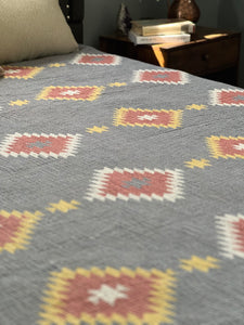 Native Crinkled Muslin Bed Blanket Queen/King