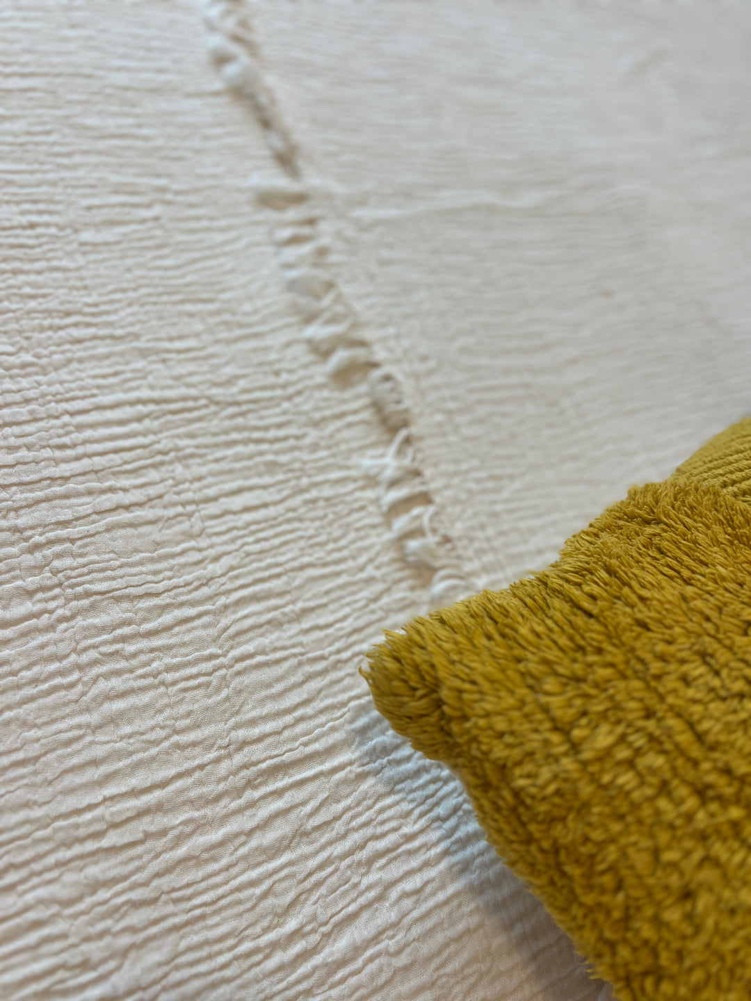 Crinkled Muslin Bed Blanket