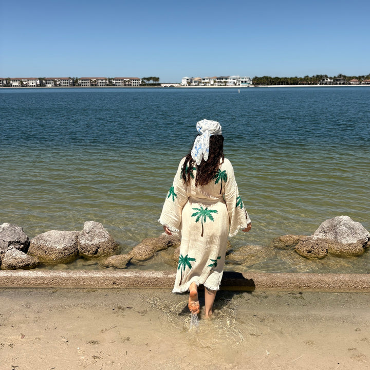 XL Palm Kimono Robe