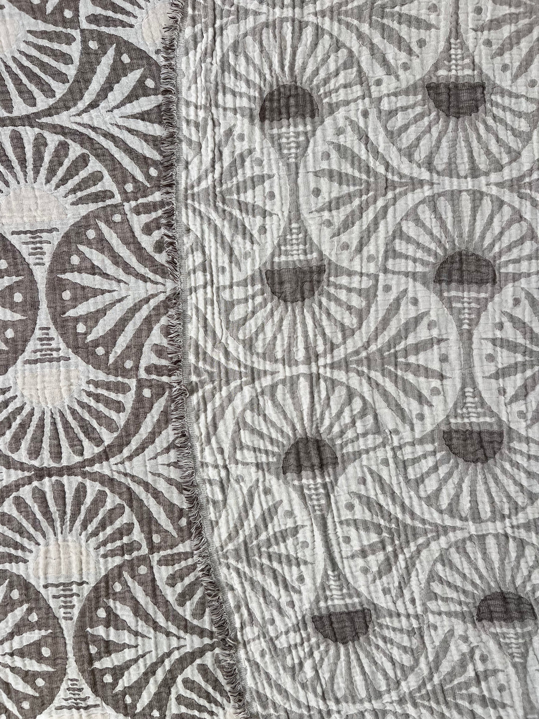 Ginkgo Muslin Bed Blanket