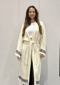Egyptian Motifs Kimono Robe