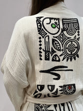 Load image into Gallery viewer, Egyptian Motifs Kimono Robe
