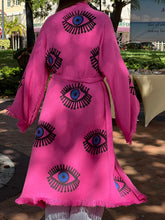 Load image into Gallery viewer, Pink Evil Eye Kimono
