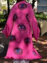 Cargar imagen en el visor de la galería, XL Pink Evil Eye Kimono

