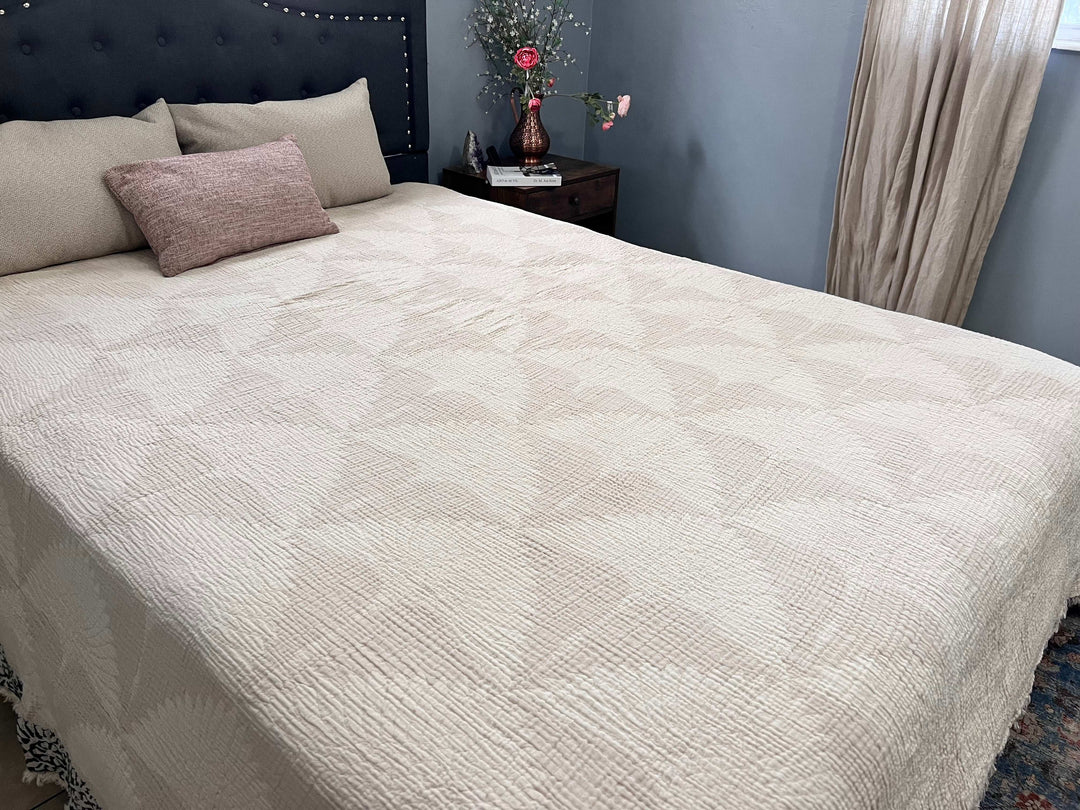 Crane Muslin Bed Blanket