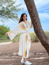 Load image into Gallery viewer, Sunshine Kimono Robe, Lounge Wear, Beach Wear, Morning Gown, Dressing Robe, House Gown

