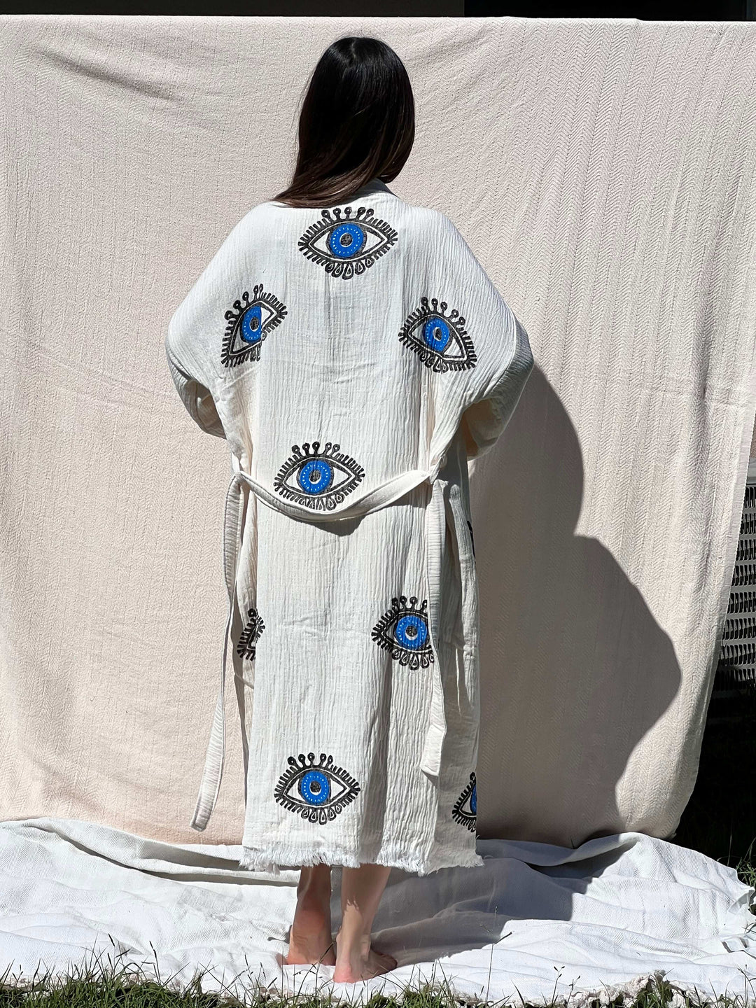 XL Awake Eye Kimono Robe