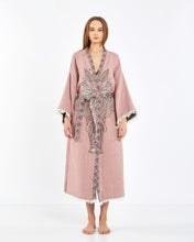 Load image into Gallery viewer, Pink Rose Elephant Robe, Kimono, Lounge Wear, Gown Wear
