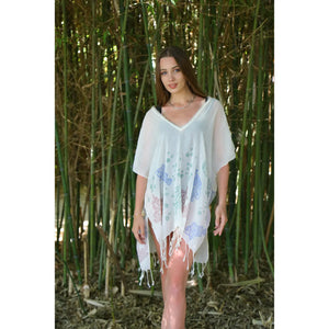 Hand Block Printed Beach Coverup, Shirt (Multi Color)