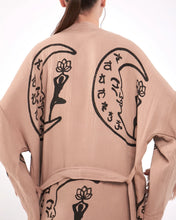 Load image into Gallery viewer, Moon Kimono Robe, Lounge Wear, Dressing Gown,
