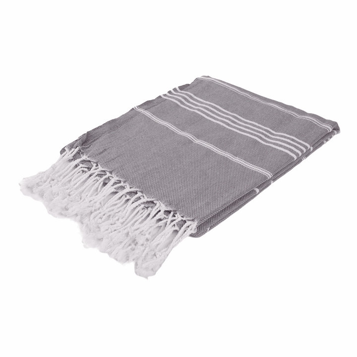 anchor beach towel grey