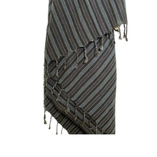 Load image into Gallery viewer, Black Sea Handwoven Turkish Towel, Throw, Shawl
