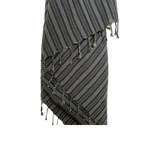 Black Sea Handwoven Turkish Towel, Throw, Shawl