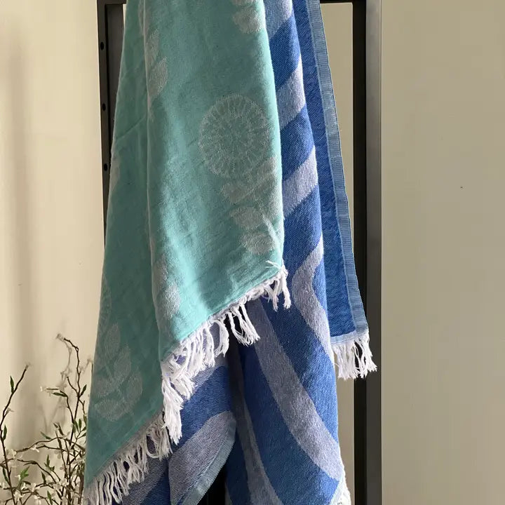 Psychedelic Turkish Towel, Throw, Shawl