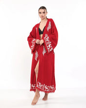 Cargar imagen en el visor de la galería, Mandala Kimono Robe, Lounge Wear, Dressing Gown, with Pocket
