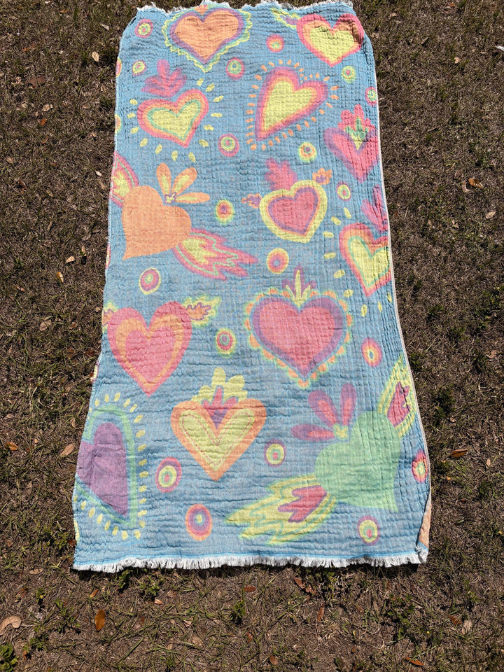 Boho Chic Turkish Cotton Throw  & Towel