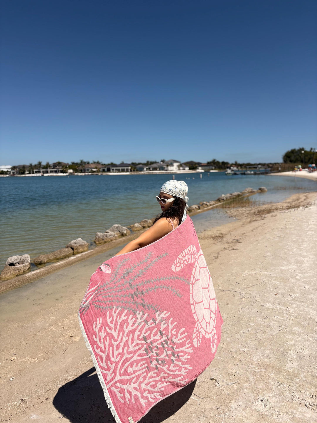 Sea Turtle Turkish Cotton Towel – Eco-Friendly