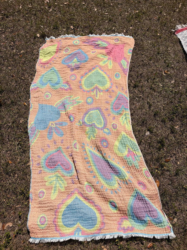 Boho Chic Turkish Cotton Throw  & Towel