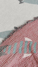 Load and play video in Gallery viewer, Fish Crinkled Muslin Bed Blanket Queen/King
